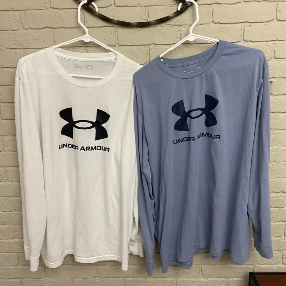 2 Men’s Under Armour UA Sportstyle Logo Long Sleeve Shirt XL